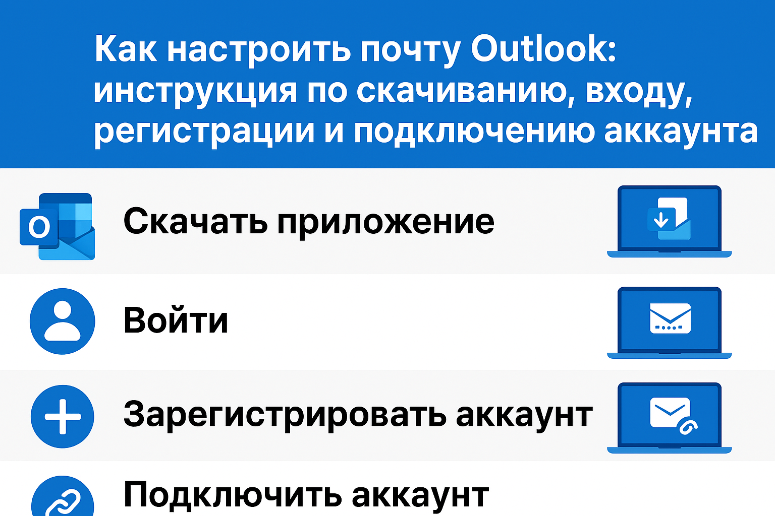 Как настроить почту Outlook: инструкция по скачиванию, входу, регистрации и подключению аккаунта